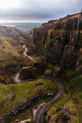 cheddar gorge green and brown mountain united kingdom